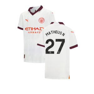 2023-2024 Man City Away Shirt (Kids) (Matheus N 27)