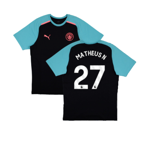 2023-2024 Man City Casuals Tee (Navy) (Matheus N 27)