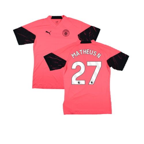 2023-2024 Man City Training Jersey Pro (Sunset Glow) (Matheus N 27)