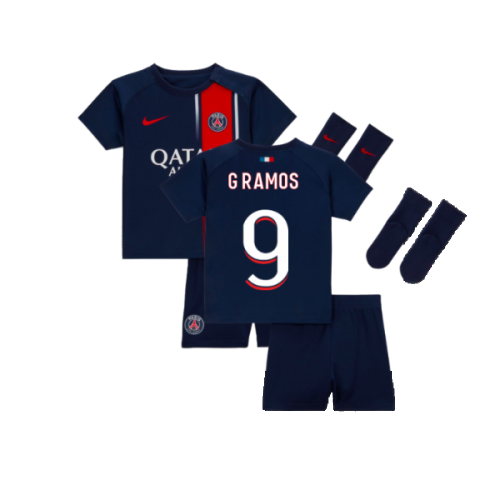 2023-2024 PSG Home Infants Baby Kit (G Ramos 9)