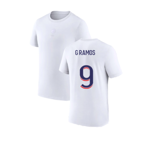 2023-2024 PSG Premium Essentials T-shirt (White) (G Ramos 9)