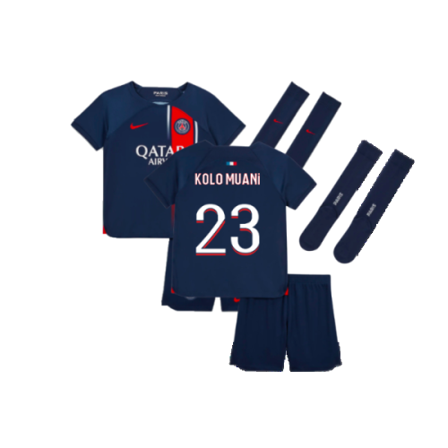 2023-2024 PSG Home Mini-Kit (Kolo Muani 23)