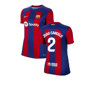 2023-2024 Barcelona Home Shirt (Ladies) (Joao Cancelo 2)