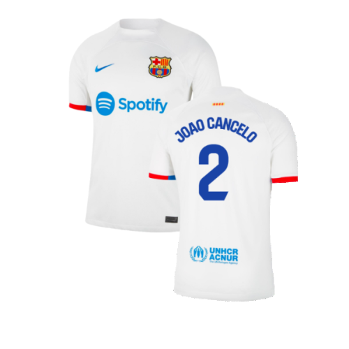 2023-2024 Barcelona Away Shirt (Joao Cancelo 2)