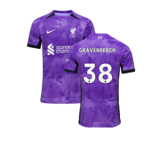 2023-2024 Liverpool Third Shirt (Kids) (Gravenberch 38)