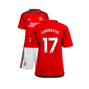 2023-2024 Man Utd Home Mini Kit (Garnacho 17)