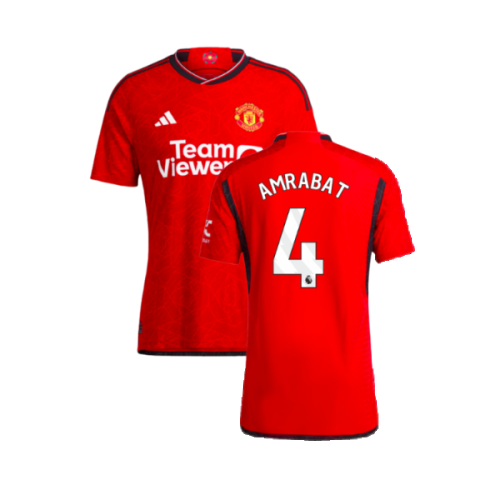 2023-2024 Man Utd Authentic Home Shirt (Amrabat 4)