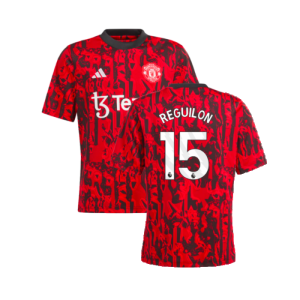 2023-2024 Man Utd Pre-Match Shirt (Red) - Kids (Reguilon 15) 2023-2024 Man Utd Pre-Match Shirt (Red) - Kids (Reguilon 15)