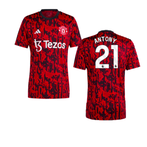 2023-2024 Man Utd Pre-Match Shirt (Red) (Antony 21)