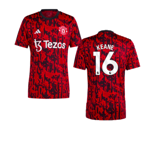 2023-2024 Man Utd Pre-Match Shirt (Red) (Keane 16)