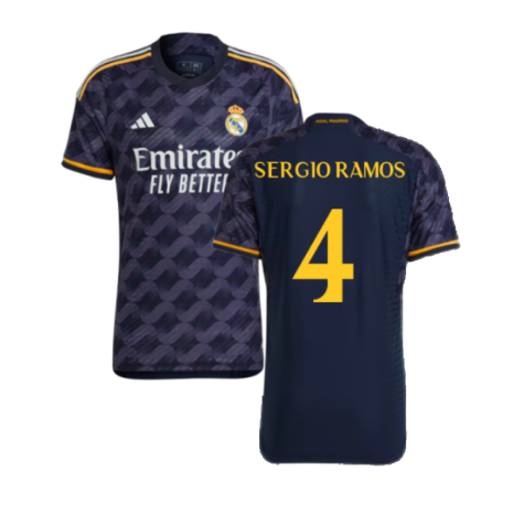 2023-2024 Real Madrid Authentic Away Shirt (Sergio Ramos 4)