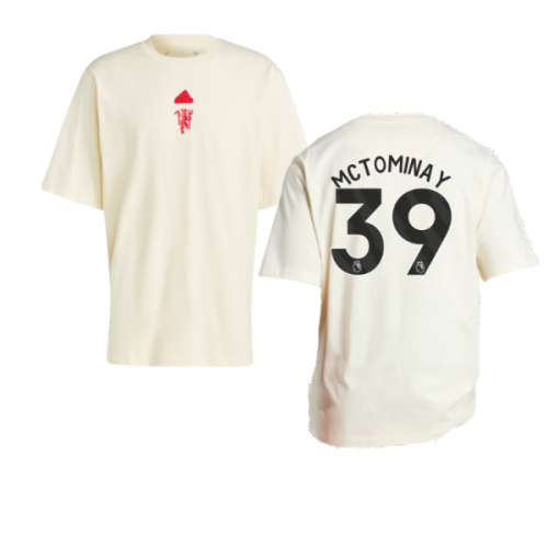 2023-2024 Man Utd Lifestyle OS Tee (White) (McTominay 39)