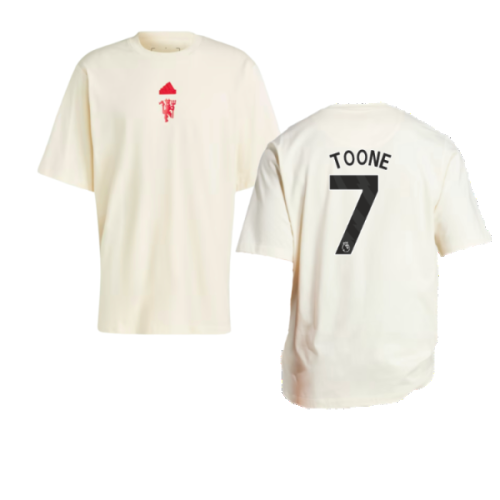 2023-2024 Man Utd Lifestyle OS Tee (White) (Toone 7)