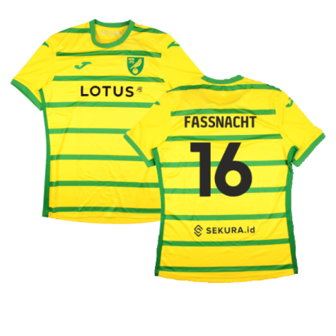 2023-2024 Norwich City Home Shirt (Fassnacht 16)