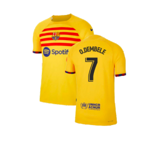 2022-2023 Barcelona Away Shirt (Sponsored) (O.DEMBELE 7)