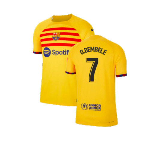 2022-2023 Barcelona Away Shirt (Sponsored) (O.DEMBELE 7)