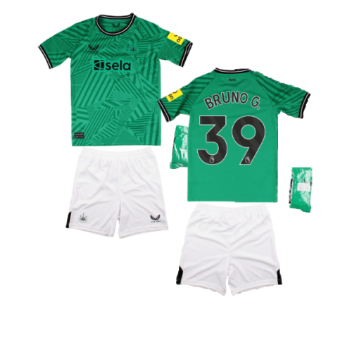 2023-2024 Newcastle United Away Mini Kit (Bruno G. 39)