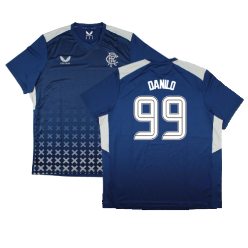 2023-2024 Rangers Coaches Match Day Tee (Blue) (Danilo 99)