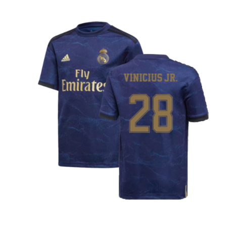 2019-2020 Real Madrid Away Youth Kit (Night Indigo) (VINICIUS JR. 28)