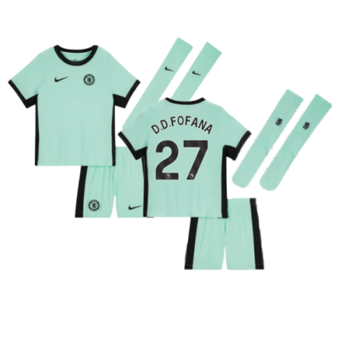 2023-2024 Chelsea Little Boys Third Mini Kit (D.D.FOFANA 27)