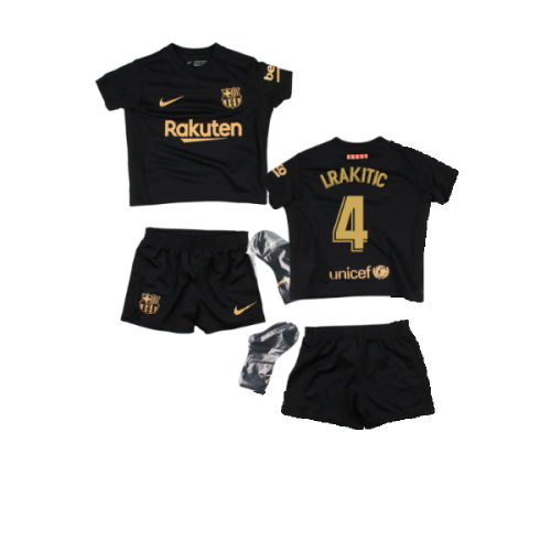 2020-2021 Barcelona Away Baby Kit (I.RAKITIC 4)