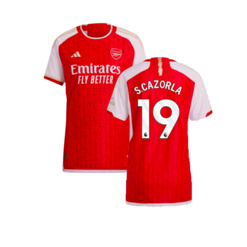 2023-2024 Arsenal Authentic Home Shirt (S.Cazorla 19)