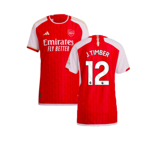 2023-2024 Arsenal Authentic Home Shirt (J.Timber 12)