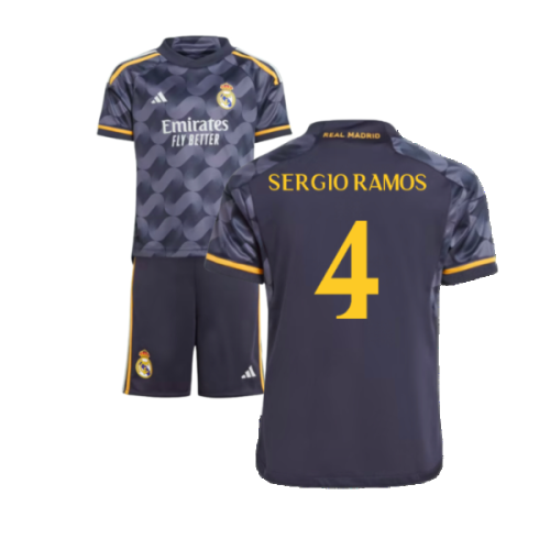 2023-2024 Real Madrid Away Mini Kit (Sergio Ramos 4)