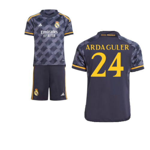 2023-2024 Real Madrid Away Mini Kit (Arda Guler 24)