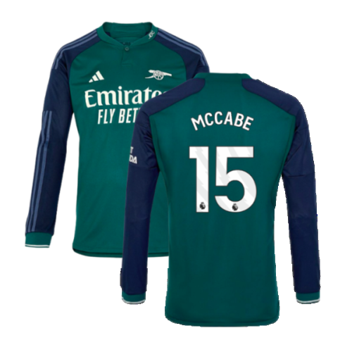 2023-2024 Arsenal Long Sleeve Third Shirt (McCabe 15)