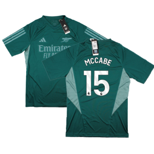 2023-2024 Arsenal EU Training Jersey (Rich Green) (McCabe 15)