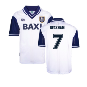 Preston North End 1996 Home Retro Football Shirt (Beckham 7)