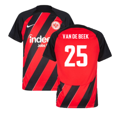 2023-2024 Eintracht Frankfurt Home Shirt (VAN DE BEEK 25)