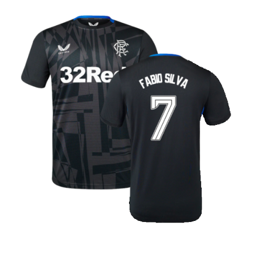 2023-2024 Rangers Coaches Training Tee (Ebony) (Fabio Silva 7)