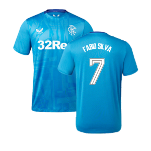 2023-2024 Rangers Players Training Tee (Deep Water) (Fabio Silva 7)