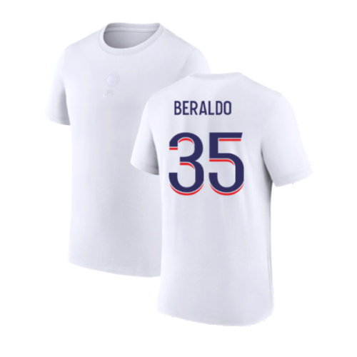 2023-2024 PSG Premium Essentials T-shirt (White) (Beraldo 35)