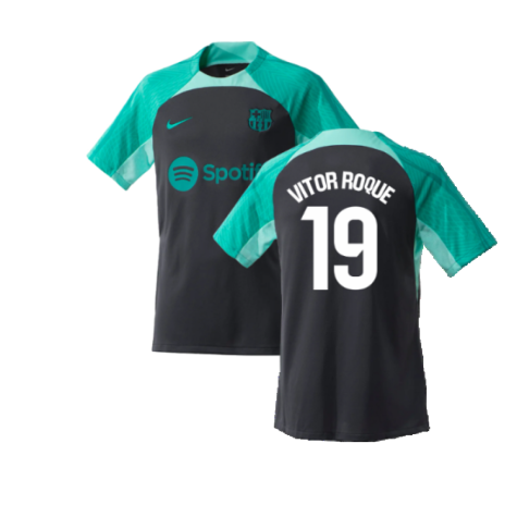 2023-2024 Barcelona Training Shirt (Thunder) (Vitor Roque 19)