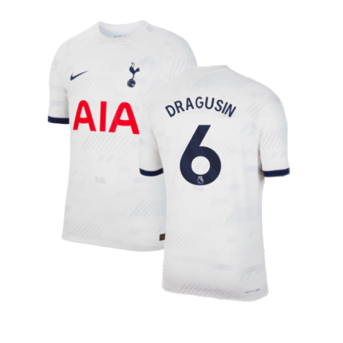 2023-2024 Tottenham Authentic Home Shirt (Dragusin 6)