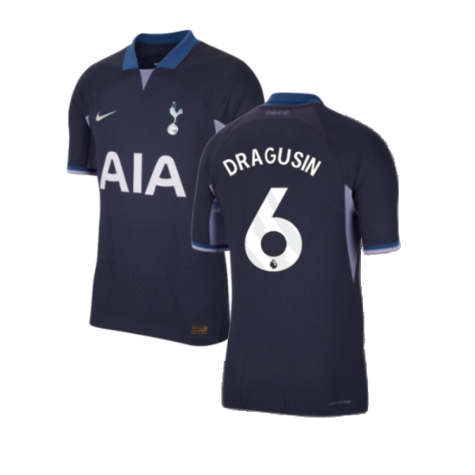 2023-2024 Tottenham Hotspur Authentic Away Shirt (Dragusin 6)