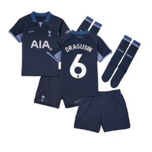 2023-2024 Tottenham Hotspur Away Mini Kit (Dragusin 6)