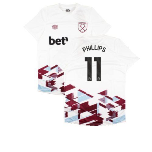 2023-2024 West Ham Warm Up Jersey (White) (Phillips 11)