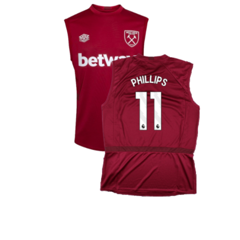 2023-2024 West Ham Sleeveless Tee (Claret) (Phillips 11)