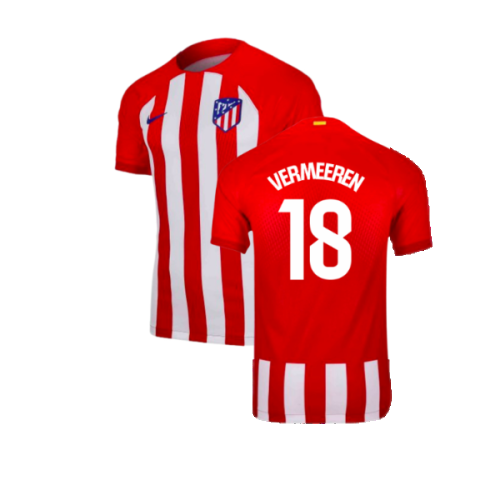 2023-2024 Atletico Madrid Home Shirt (Vermeeren 18)