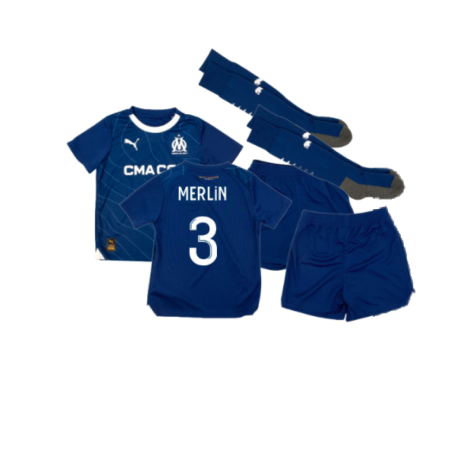 2023-2024 Marseille Away Mini Kit (Merlin 3)