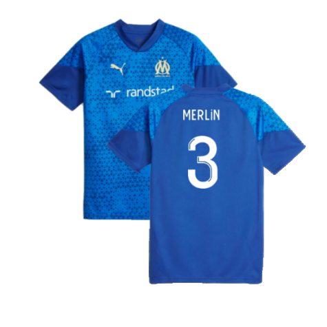 2023-2024 Marseille Training Jersey (Blue) (Merlin 3)