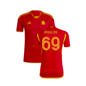 2023-2024 AS Roma Home Shirt (Angelino 69) 2023-2024 AS Roma Home Shirt (Angelino 69)