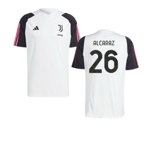 2023-2024 Juventus Training Shirt (White) (Alcaraz 26)