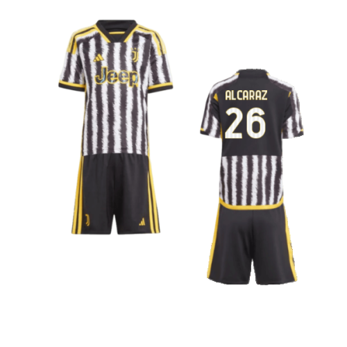 2023-2024 Juventus Home Mini Kit (Alcaraz 26)