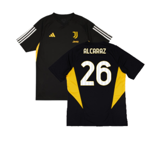 2023-2024 Juventus Training Shirt (Black) (Alcaraz 26)