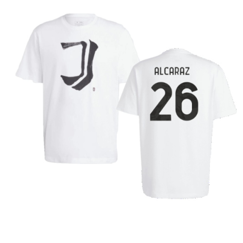 2023-2024 Juventus Chinese Story Tee (White) (Alcaraz 26)